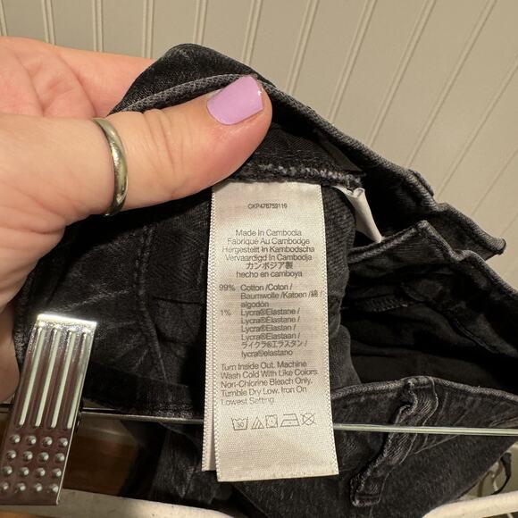 Madewell 90s Straight Leg Jeans Black Denim Size 26 - Picture 7 of 7